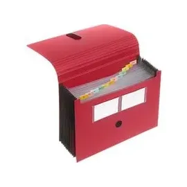 FolderSys Fächermappe A4 bordeaux 12 Fächer