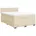Boxspringbett mit Matratze Creme 140x200 cm Stoff Creme