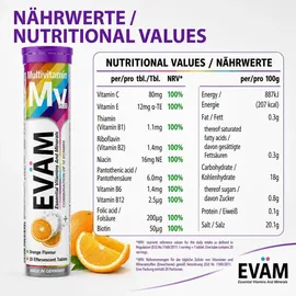 eväm Multivitamin Brausetabletten Orange 20 Stück