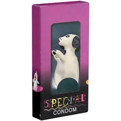 Scherzkondom Hund XL – handbemalter tierischer Gag (1 Stück) 1 St