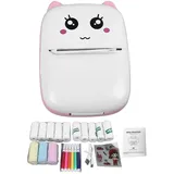 Mini-thermodrucker Mit Bluetooth, Mini-taschendrucker, Aufkleberdrucker, Tintenloser Fotodrucker Für Schüler