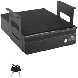 VEVOR Untertisch Schublade mit Regal Unterbau Schreibtisch 365x335x185mm