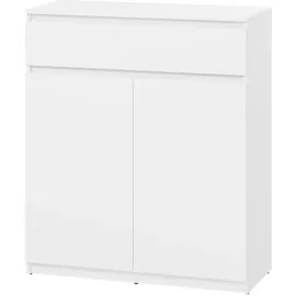 Mirjan24 Kombikommode 92 x 107 x 40 cm Weiß