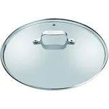 Tefal Jamie Oliver Glasdeckel mit Edelstahlrand und Dampfauslassventil,
