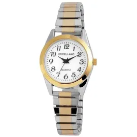 Excellanc Analog Metallzugband bicolor 28 mm