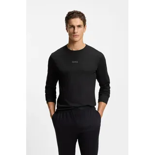 Boss Pyjama aus reiner Baumwolle, mit Geschenkbox Modell 'XMAS Long Set", Black, XXL