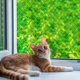 QILUCKY Nylon Katzenschutznetz Katzennetz für Balkon Transparent Können Zuschneidbar ​und Bissfest Balkonnetze für Katzen ​zur Absicherung von Terrasse, Fenster und Türen (3x4m)