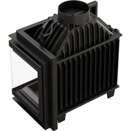 Kratki Rechter Kamin-Einsatz KRATKI SIMPLE 8kW Schließset - Schwarz