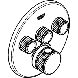 Grohe Grohtherm SmartControl 3 Absperrventilen, phantom black