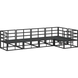 vidaXL Garten-Sofa-Set 5-tlg. schwarz
