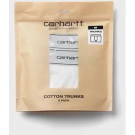 CARHARTT Cotton Trunks Schwarz / Weiß L 2er Pack