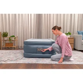 BESTWAY Luftbett mit integrierter Elektropumpe Single XL/Hi 191 x 97 x 51 cm Blau