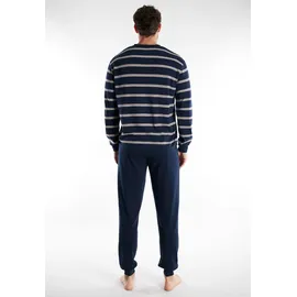 Götzburg Pyjama Kos in blau-dunkel-Ringel | Gr.: 50