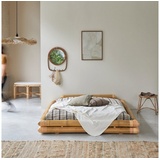Tikamoon Futonbett aus Bambus für 160x200 Matratzen Schlafzimmer Bett 2 Personen