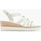 Easy Street  Sandalette Weiß, Damen, Größe: 7 1/2, Material: Velourimitat/Lederimitat - Easy Street  Sandalette Weiß, Damen, Größe: 7 1/2, Material: Velourimitat/Lederimitat - woman - Weiss