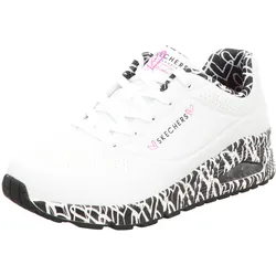 Skechers Damen Schnürschuh Uno Loving Love in weiss