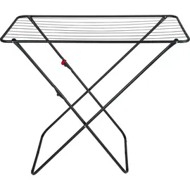 Wenko Wäschetrockner Solo Champion, Wäscheständer mit 11 m Trockenlänge, platzsparend für kleine Wohnräume, 103 x 87 x 54 cm, Schwarz