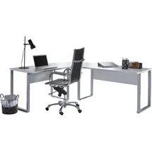 moebel-dich-auf Winkelschreibtisch Tabor Lichtgrau