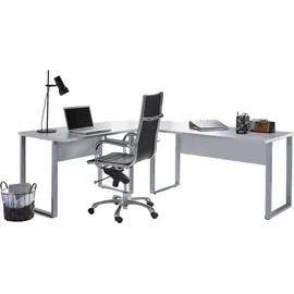 moebel-dich-auf Winkelschreibtisch Tabor Lichtgrau