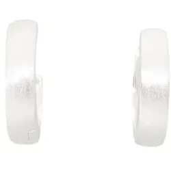 fejn Ohrringe Satin Huggie nachhaltiger Echtschmuck Silber Damen 