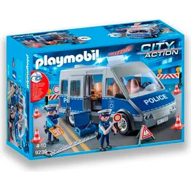 Playmobil City Action Polizeibus mit Straßensperre 9236