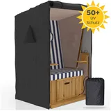 Sanzaro Strandkorb-Schutzhülle 100 x 90 x 155 cm Grau