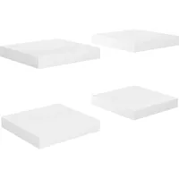 vidaXL Wandregal 23 x 23,5 x 3,8 cm Hochglanz-Weiß