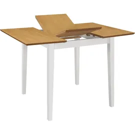 vidaXL Esstisch Weiß (80-120)x80x74 cm MDF