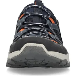 Rieker B8350-14 Herren Dunkelblau/Orange 45