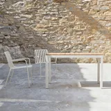 Tikamoon Gartentisch 125 x 75 x 80 cm Braun