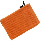 VOSSEN Waschhandschuh Tomorrow 16 x 22 cm Baumwolle Orange