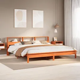 vidaXL Massivholzbett 180 x 200 cm Braun