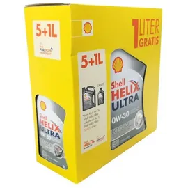 Shell Helix Ultra ECT C2 C3 0W-30 5 Liter %2B 1 Liter GRATIS