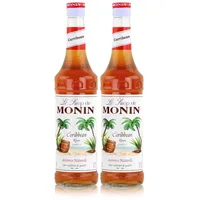 Monin Sirup Caribbean 700ml - Cocktails Milchshakes Kaffeesirup (2er Pack)