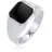 KUZZOI Ring 925 Silber Siegelring in silber, | Gr.: 58