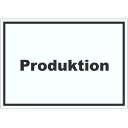 Produktion Aufkleber mit Text Herstellung Fertigung waagerecht A0 (841x1189mm)