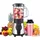 Moulinex LM1B1D 300W Mixer, Smoothie-Mixer mit 750 ml Kunststoffkrug, inklusive 750 ml tragbarer Flasche, 4 abnehmbaren Klingen, Edelstahloberflächen