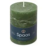 Spaas Rustikale Stumpenkerze 80 x 110 mm 65 St. dunkelgrün
