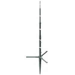 Dehn 103122 Tele-Blitzschutzmast ÜFL 7000mm St/tZn-Al mit Schraubfundament -SET- TBM 7M SCFU STTZN AL TBM7MSCFUSTTZNAL