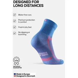 Danish Endurance Long Distance Socken 3 Paar Schwarz/Grün 35-38