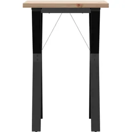 vidaXL Y-Gestell 50 x 75,5 x 50 cm braun