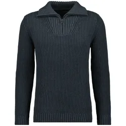 RAGMAN Rundhalspullover RAGMAN Asphalt-018 60