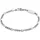 KUZZOI Figaroarmband Herren aus 925 Sterling Silber schwarz 23 cm
