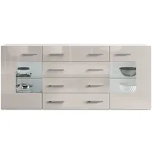 Vladon SIDEBOARD Noah Sandgrau Hochglanz