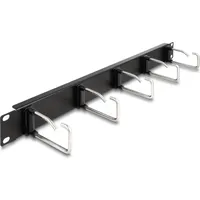 DeLock 19 Kabelmanagement Rangierpanel mit 5 Metallbügel 1 HE