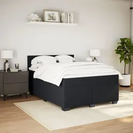 vidaXL Boxspringbett 140 x 200 cm Schwarz