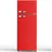 GK210-2 FR Retro-Kühl-Gefrierkombination (206 l, 1430 mm hoch, Rot)