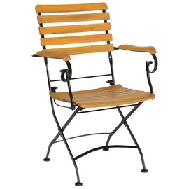 gardenson Lindau Garten-Essgruppe 5-tlg. Klapptisch 120 cm beige klappbar 561488