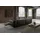 KAWOLA Sofa CELESTE 4-Sitzer mit Hocker Lederfaserstoff schwarz