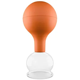 PULOX Schröpfglas aus Echtglas mit Saugball - 40mm in Braun 1 St Gerät